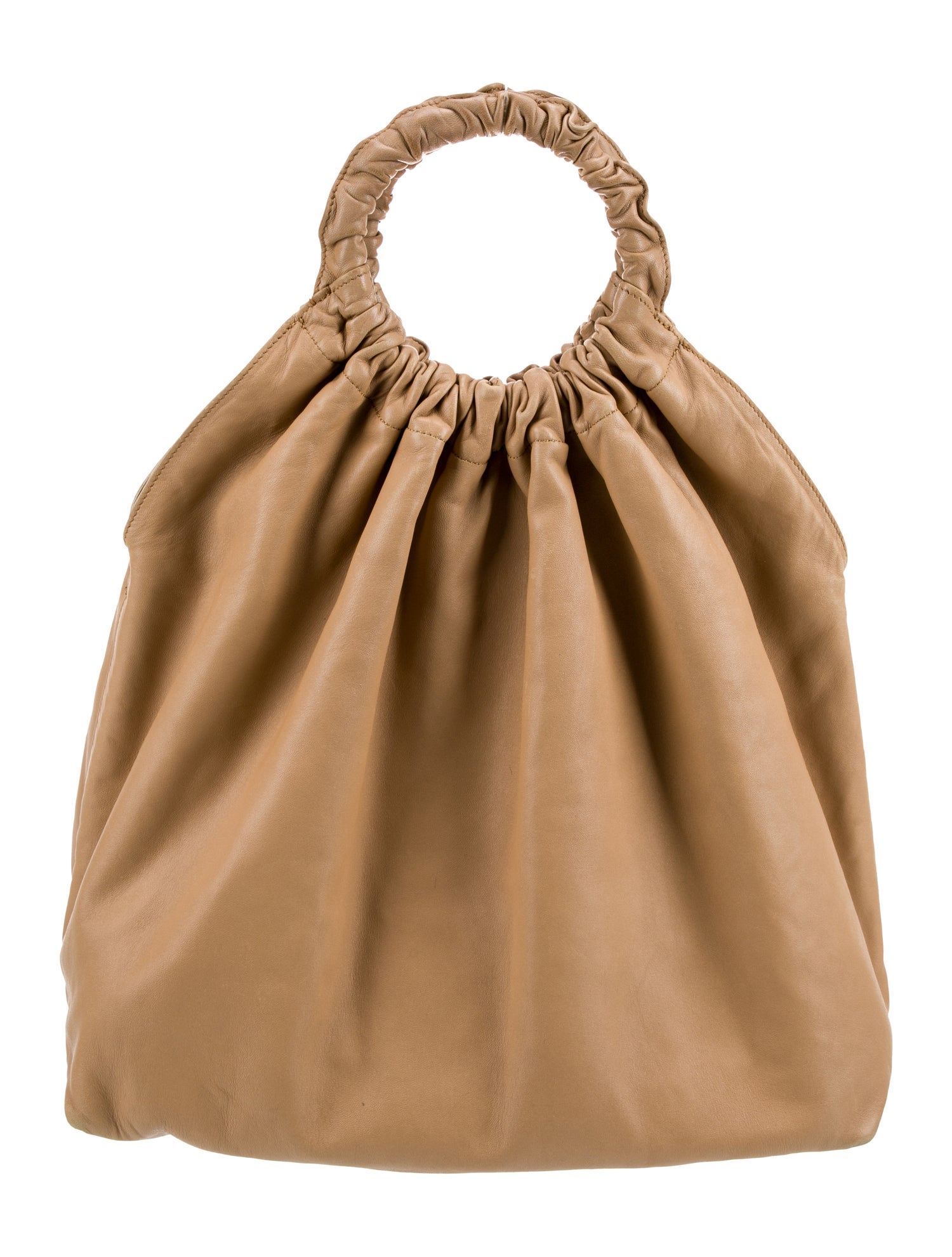 The Row Leather Double Circle Medium